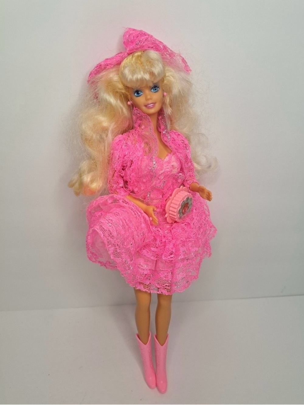 Vintage lights and lace Barbie doll